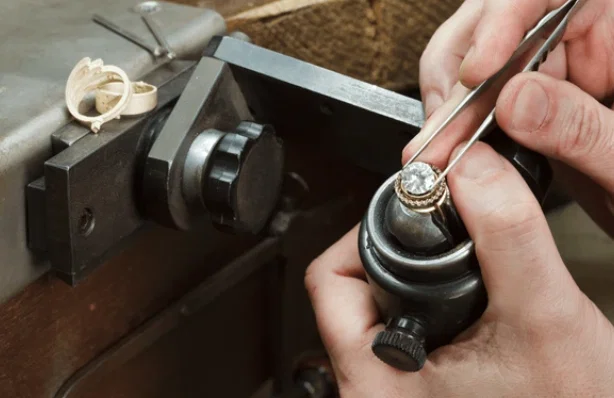 Solid gold jewelry crafted at the Los Angeles facility